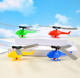 Pull Line Helicopter Toys for Kids Pull Rope Helicopter Flying Toy Outdoor Flying Toys Gift