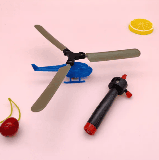 Pull Line Helicopter Toys for Kids Pull Rope Helicopter Flying Toy Outdoor Flying Toys Gift
