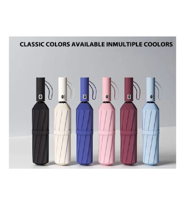 Automatic Umbrella Windproof Anti-UV Sunscreen Large Umbrella Folding Sunshade